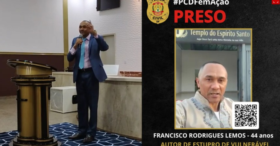  Pastor é preso no DF por suspeita de abusar de menores dentro da igreja